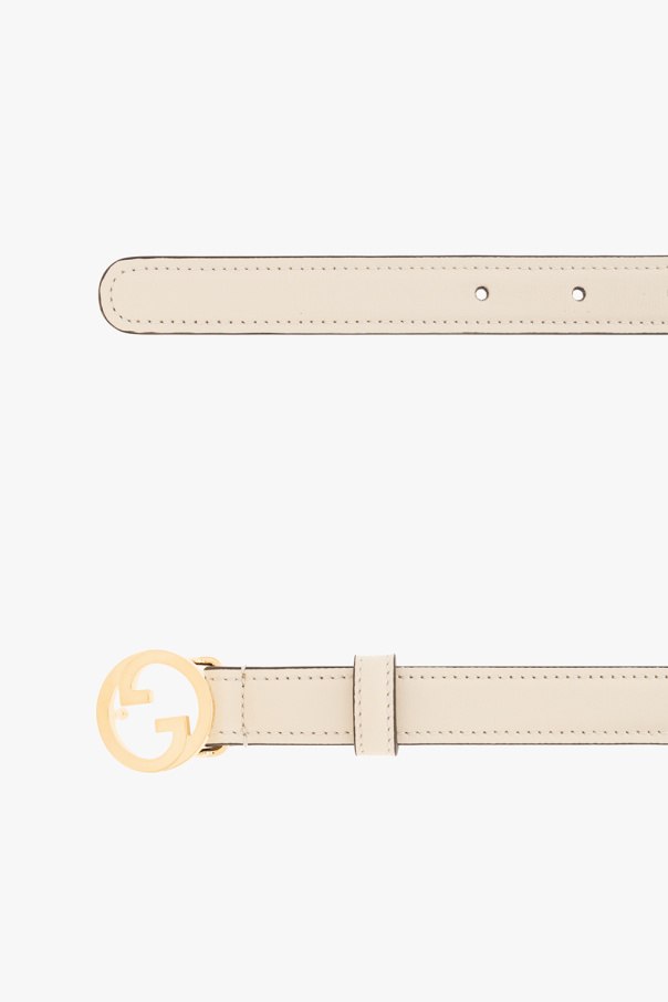 Gucci belt cream hotsell